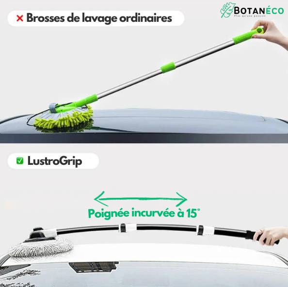 LustroGrip™ - Brosse de Nettoyage Microfibre