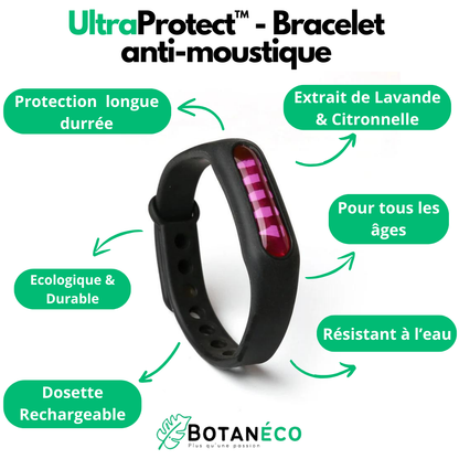 UltraProtect™ - Bracelet anti-moustique naturel