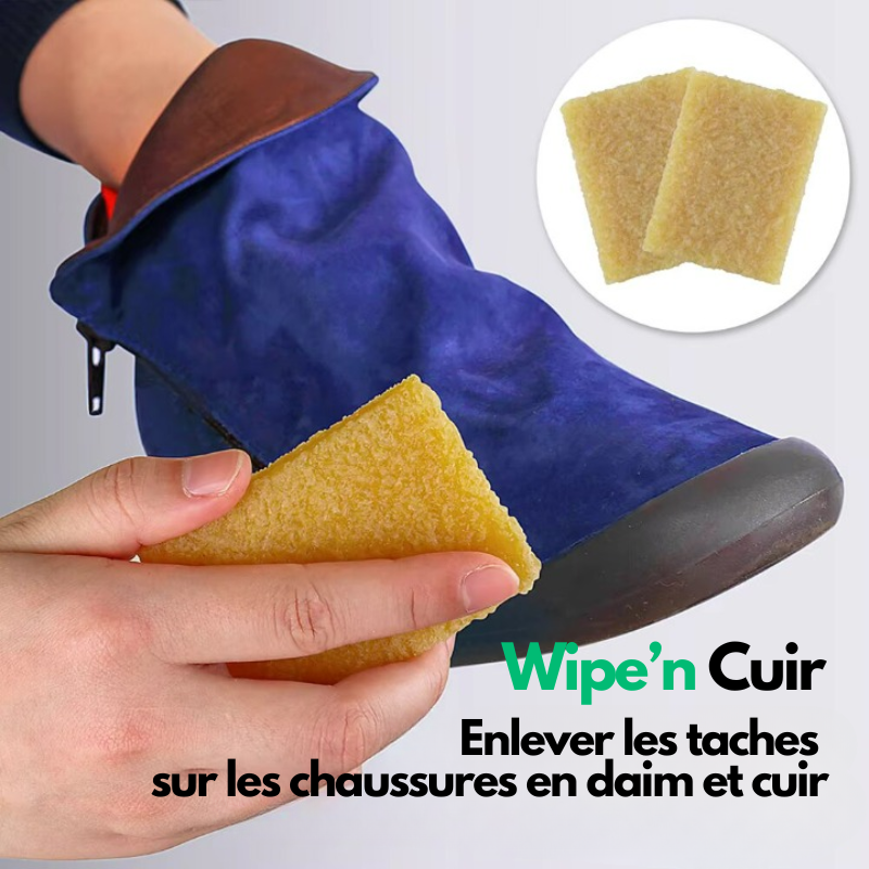 Wipe'n Cuir™ - Gomme de nettoyage pour cuir et daim